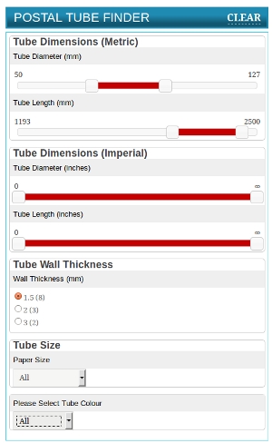 Postal Tube Finder