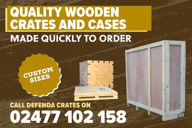 Defenda Crates - Quality Wooden Cases Made Quickly to Order - Call on 02477 102 158